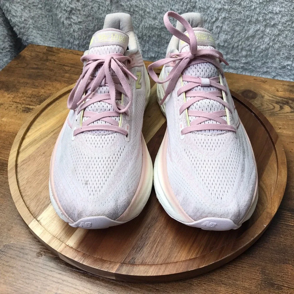 New Balance Fresh Foam X 1080v13 Womens 10.5 2A Narrow Pink Running Sneakers - Picture 5 of 14